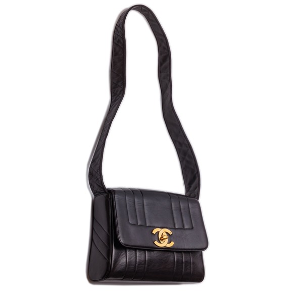 Chanel Decacoco Single Flap Chain Lambskin Black - Picture 4 of 7